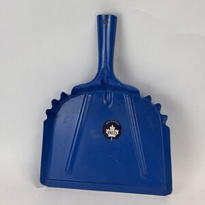 Vintage EKCO Dark Blue Metal Dustpan Made In Canada Scalloped